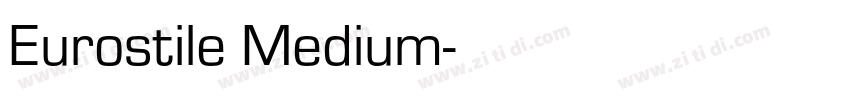 Eurostile Medium字体转换
